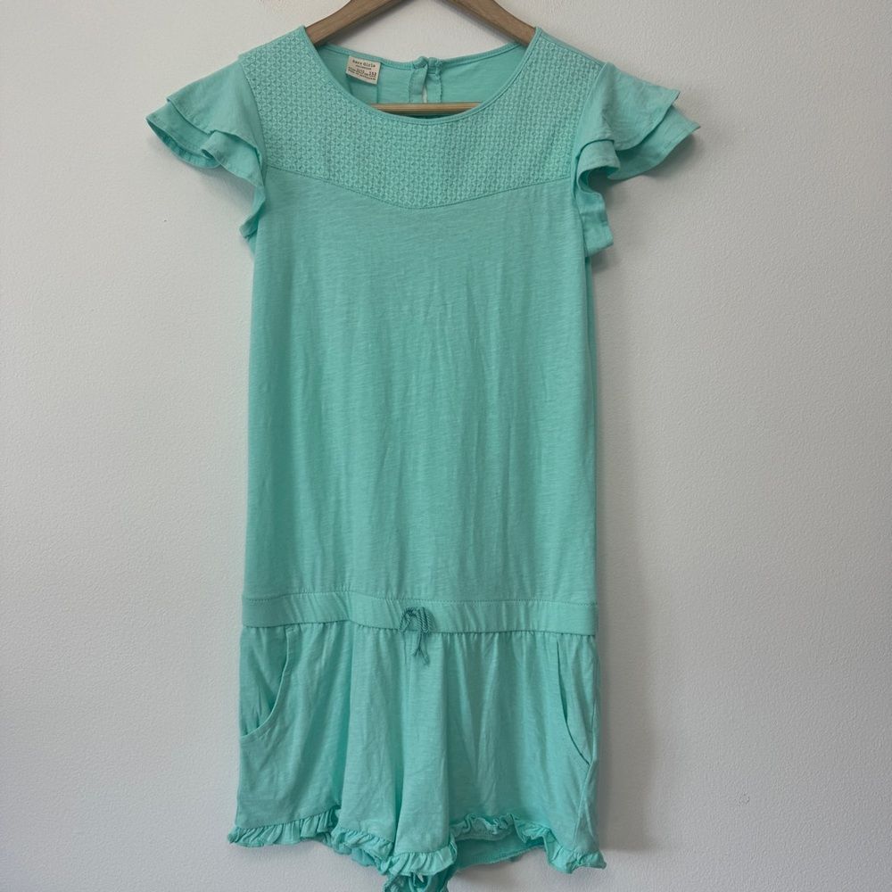 Zara Girls Mint Green Romper Shorts Size 11/12 NWT